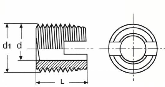 Écrou Noyé - Insert Inox - Douille Autotaraudeuse