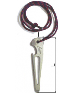 Démanilleur inox A4 avec corde Gloma