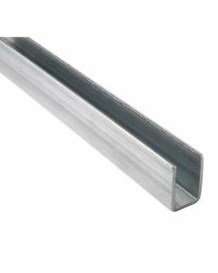 Rail inférieur INOX 316 U19 3000 mm (prix à la barre)