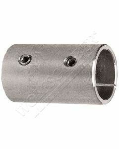 Raccord de main-courante inox avec vis de blocage