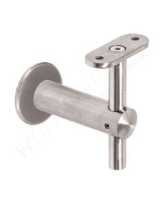Support de main-courante réglable pour profil plat inox 304 brossé