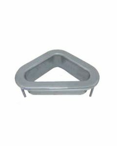 Tête de tuyan triangulaire inox A4