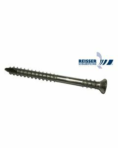 Vis à bois double filet inox tête réduite fraisée six lobes Torx