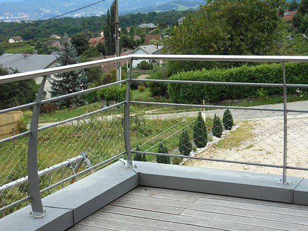 Filets sur mesure pour garde-corps, mezzanine, rambarde